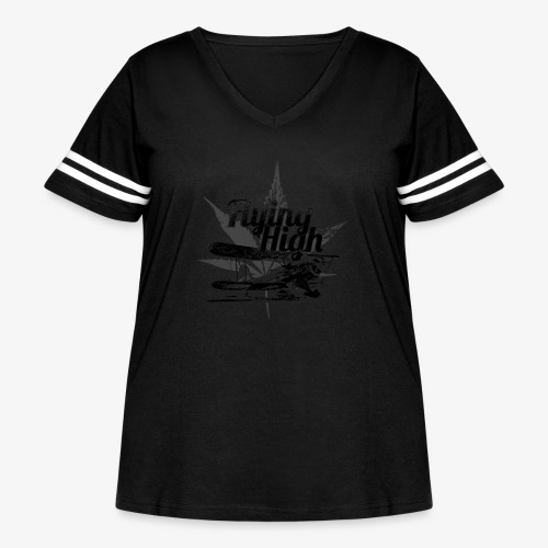 flying high - Women's Curvy Vintage Sports T-Shirt