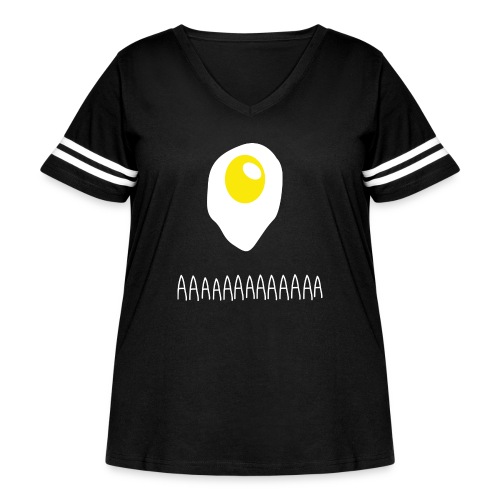 Existential Fried Egg - Women's Curvy Vintage Sports T-Shirt