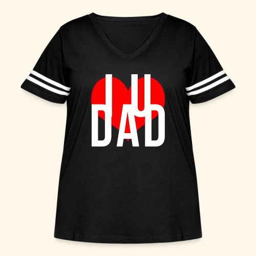 Father's day design - Women's Curvy V-Neck Football Tee
