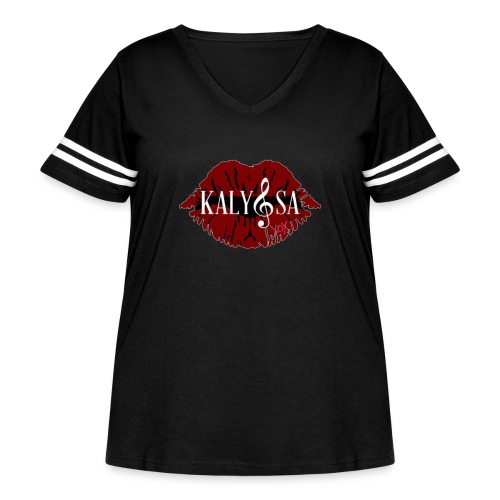 Kalyssa - Women's Curvy Vintage Sports T-Shirt