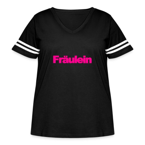 Fra ulein - Women's Curvy Vintage Sports T-Shirt