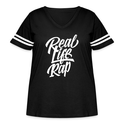 Real Life Rap 1 - Women's Curvy Vintage Sports T-Shirt