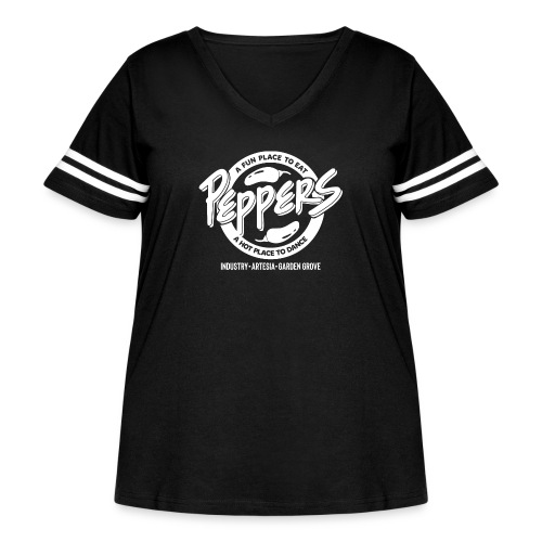 Peppers Hot Place To Dance - Women's Curvy Vintage Sports T-Shirt