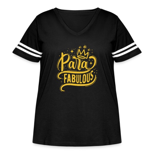 Para Fabulous - Women's Curvy Vintage Sports T-Shirt