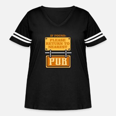 T-shirt Humoristique "IF FOUND PLEASE RETURN TO THE PUB" - Fruit Of The Loom, Neuf Sans étiquette