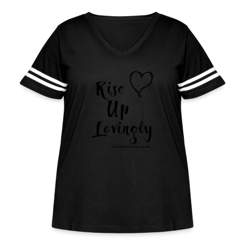 Rise Up Lovingly - Women's Curvy Vintage Sports T-Shirt