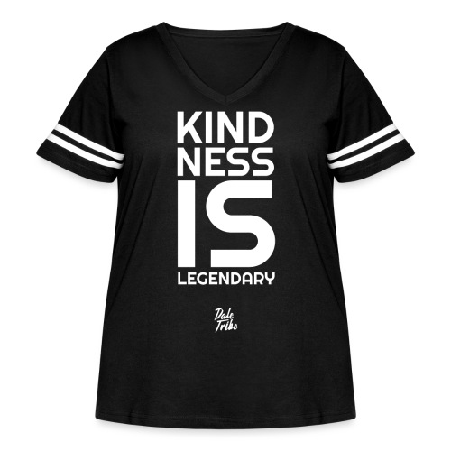 Kindness is Legendary - Women's Curvy Vintage Sports T-Shirt
