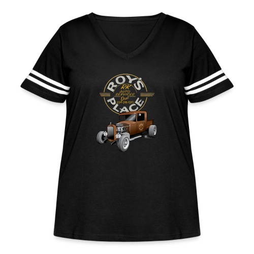 RoysRodDesign052319_4000 - Women's Curvy Vintage Sports T-Shirt