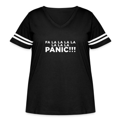 Funny ADHD Panic Attack Quote - Women's Curvy Vintage Sports T-Shirt