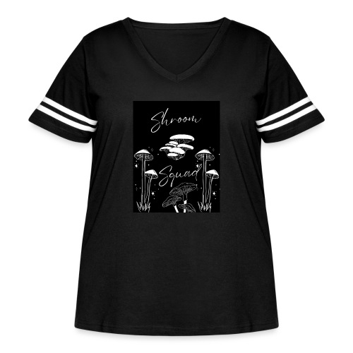 Shroom Squad - Women's Curvy Vintage Sports T-Shirt