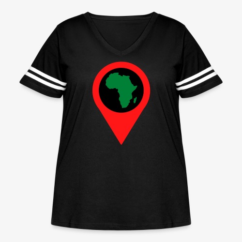 Location Africa - Women's Curvy Vintage Sports T-Shirt