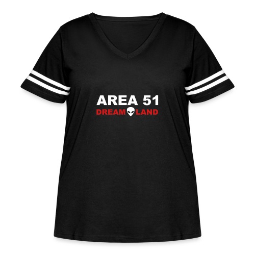 Area 51 Dreamland - Women's Curvy Vintage Sports T-Shirt