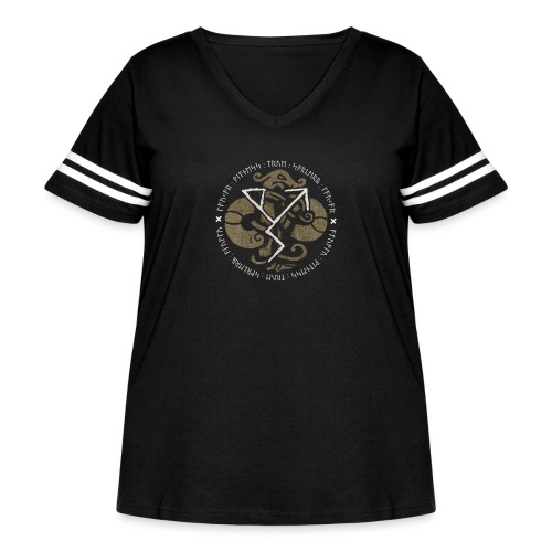 Witness True Sorcery Emblem (Alu, Alu laukaR!) - Women's Curvy Vintage Sports T-Shirt