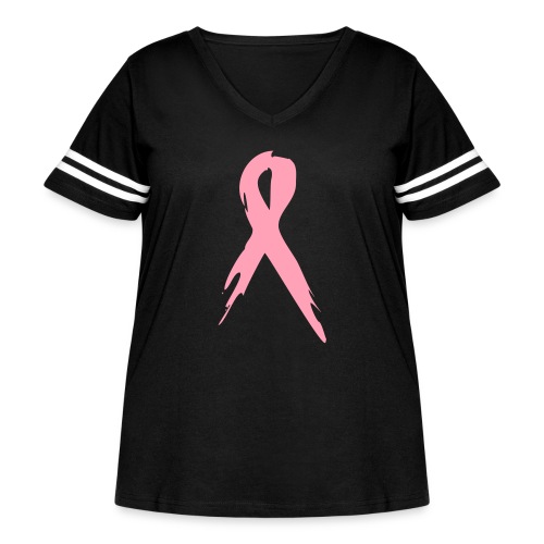 awareness_ribbon - Women's Curvy Vintage Sports T-Shirt