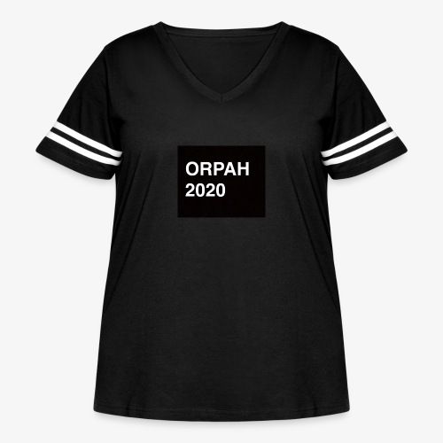 Orpah for President 2020 - Women's Curvy V-Neck Football Tee