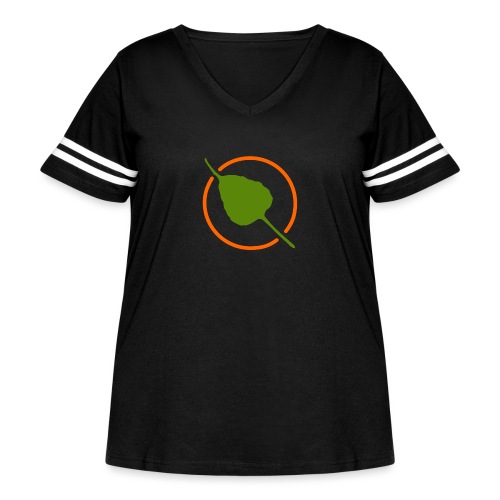 Bodhi Leaf - Women's Curvy Vintage Sports T-Shirt