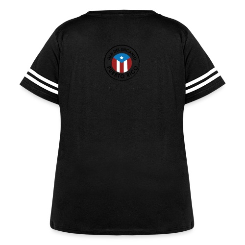 Puerto Rico Isla Del Encanto - Women's Curvy Vintage Sports T-Shirt