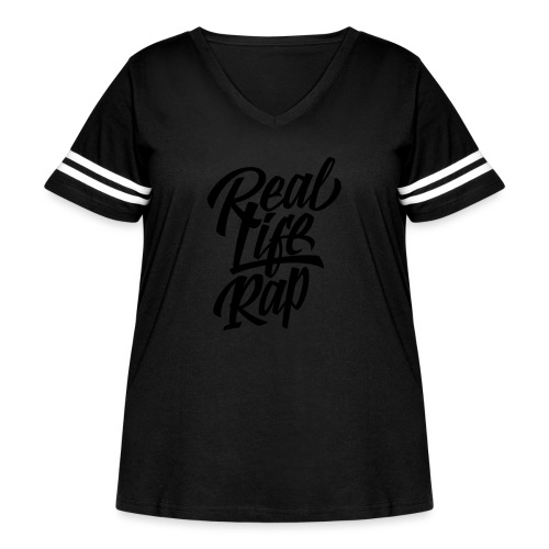 Real Life Rap 1 - Women's Curvy Vintage Sports T-Shirt
