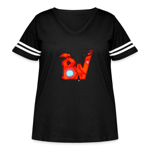 BW - Women's Curvy Vintage Sports T-Shirt