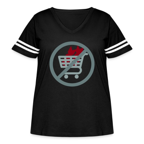 No War Profit! - Women's Curvy Vintage Sports T-Shirt