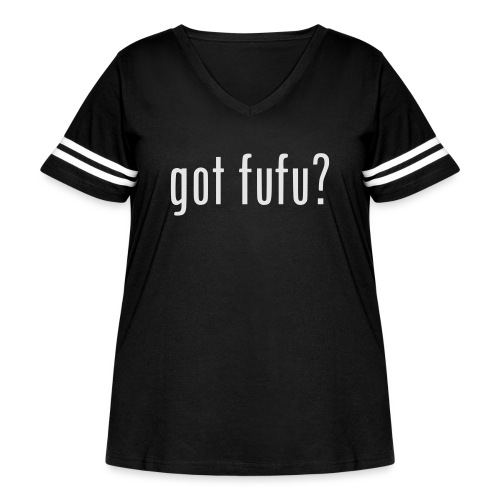 gotfufu-white - Women's Curvy Vintage Sports T-Shirt