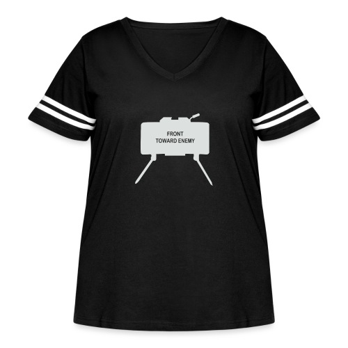 Claymore Mine (Minimalist/Light) - Women's Curvy Vintage Sports T-Shirt