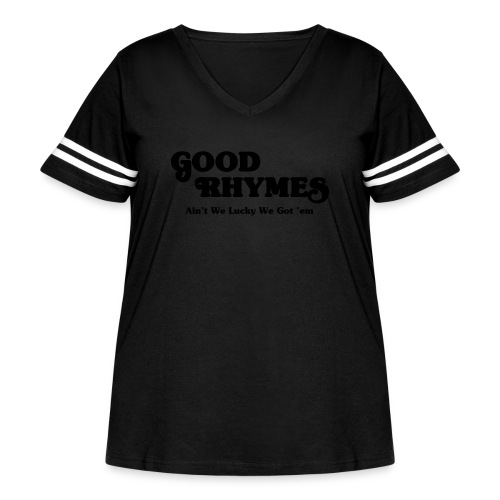 Good Rhymes - Women's Curvy Vintage Sports T-Shirt