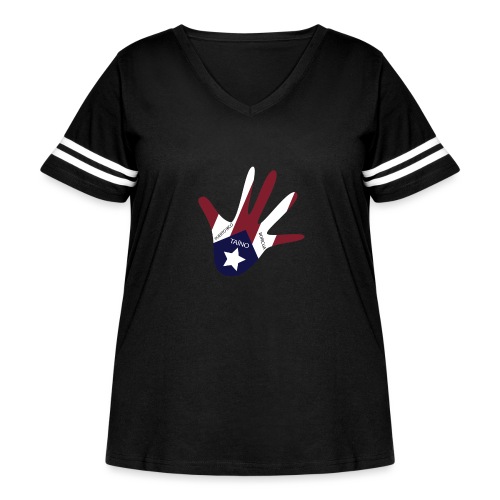 Mano Puerto Rico - Women's Curvy Vintage Sports T-Shirt