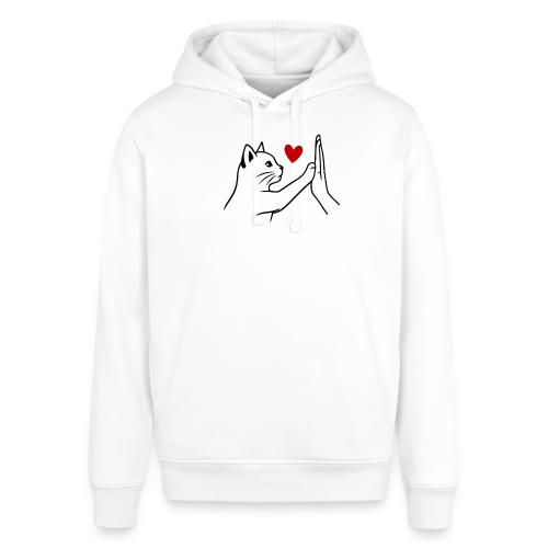 Cat Lover High-Five T-Shirt - Stanley/Stella Sounder Side Pocket Hoodie