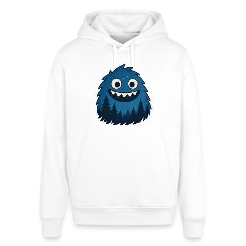Whimsical Blue Forest Monster – Cute Cartoon Night - Stanley/Stella Sounder Side Pocket Hoodie