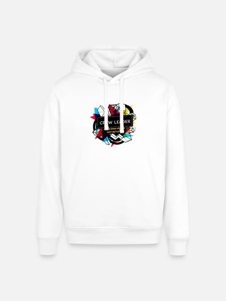 CREW LEADER - Stanley/Stella Sounder Side Pocket Hoodie - white