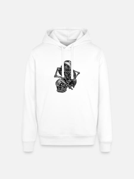 So No.Speak No.Hear No - Stanley/Stella Sounder Side Pocket Hoodie - white