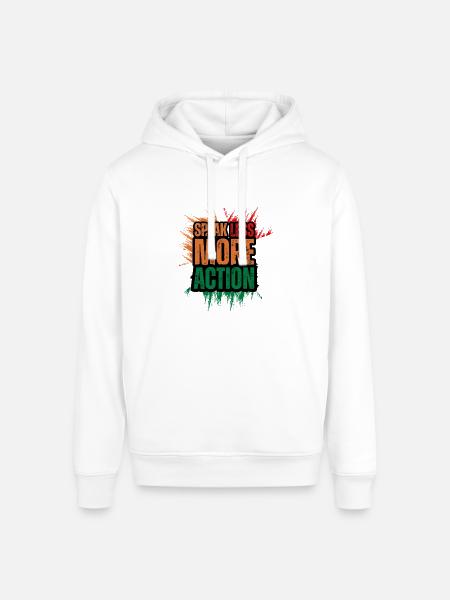 Speak Less Do More - Stanley/Stella Sounder Side Pocket Hoodie - white