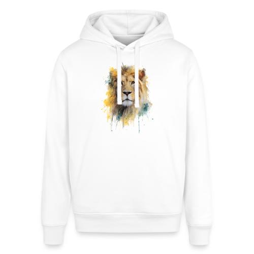 Watercolor Lion Portrait - Stanley/Stella Sounder Side Pocket Hoodie
