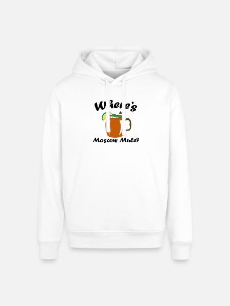 Moscow Mule - Stanley/Stella Sounder Side Pocket Hoodie - white
