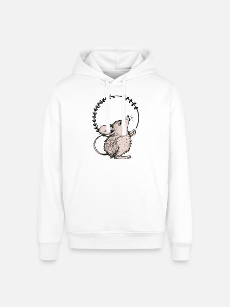 Mouse - Stanley/Stella Sounder Side Pocket Hoodie - white