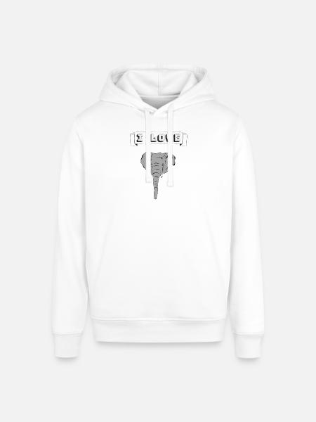 Elephant - Stanley/Stella Sounder Side Pocket Hoodie - white