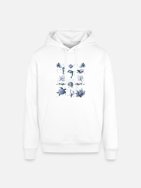 Under the Ocean - Stanley/Stella Sounder Side Pocket Hoodie - white