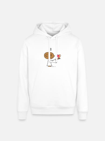 The little Yogi - Stanley/Stella Sounder Side Pocket Hoodie - white