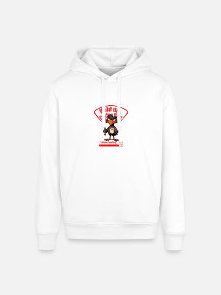 Caffeinated Crow Loading Graphic - Stanley/Stella Sounder Side Pocket Hoodie - white