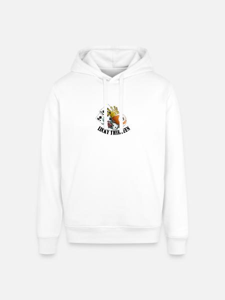 Lucky Thirteen - Stanley/Stella Sounder Side Pocket Hoodie - white