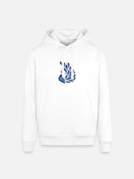 Peacock - Stanley/Stella Sounder Side Pocket Hoodie - white
