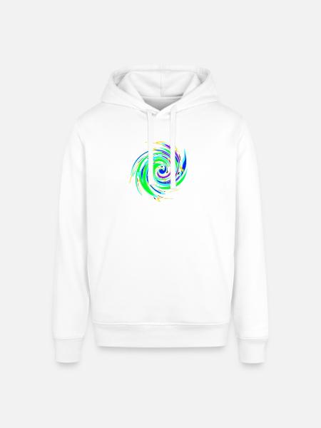 Where's the Purple? - Stanley/Stella Sounder Side Pocket Hoodie - white