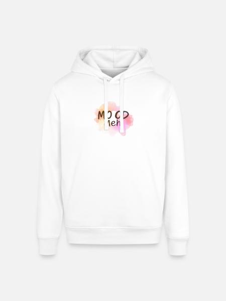 mood meh - Stanley/Stella Sounder Side Pocket Hoodie - white