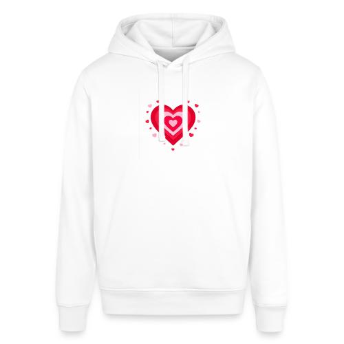 Layered Red & Pink Heart – Cute Valentine Love - Stanley/Stella Sounder Side Pocket Hoodie