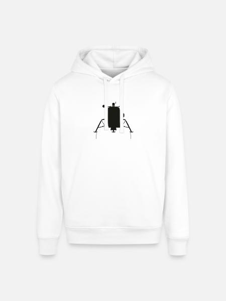 Lunar Module - Stanley/Stella Sounder Side Pocket Hoodie - white