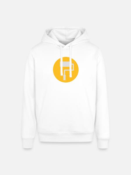 Paint Roller Symbol - Stanley/Stella Sounder Side Pocket Hoodie - white