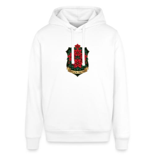 Poinsettia Crest T-Shirt - Stanley/Stella Sounder Side Pocket Hoodie