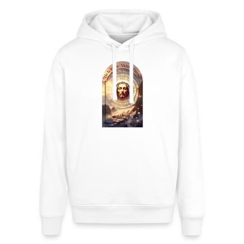 Easter He Is Risen Sacred Face T Shirt, wife Gift - Stanley/Stella Sounder Side Pocket Hoodie