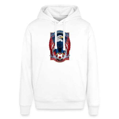 USA Eagle Emblem T Shirt, USA Soccer Pride Gift - Stanley/Stella Sounder Side Pocket Hoodie